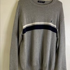 Grey Striped Men’s Nautica Sweater